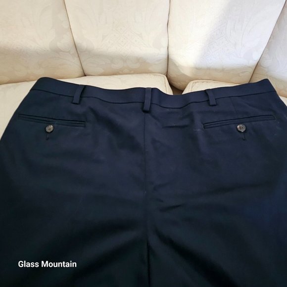 SOLD - Dockers Classic Casual Dress Navy Blue Men's Flat Pleat 40X30 Pants - Picture 3 of 6